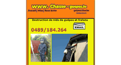 Desktop Screenshot of chasse-guepes.be
